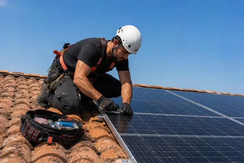 Maintenance et monitoring de panneaux solaires à Turquant