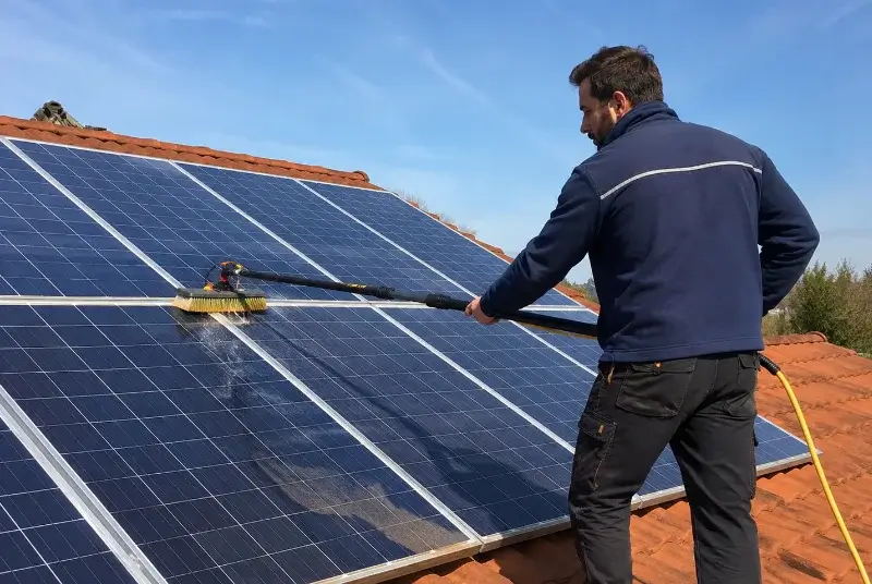 Nettoyage et entretien de panneaux solaires à Turquant